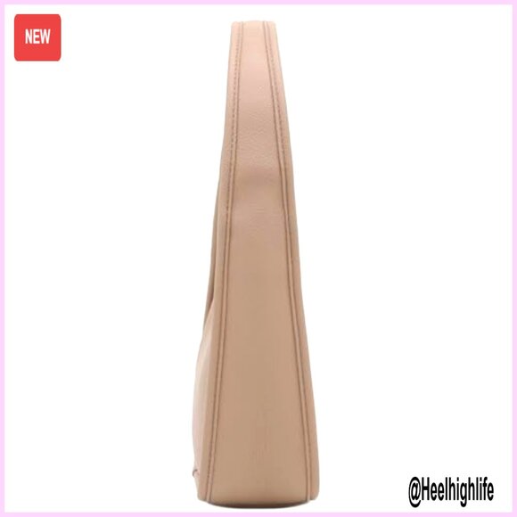 Small Curved Shoulder Bag Minimalist Underarm Crescent Handbag - Picture 4 of 7